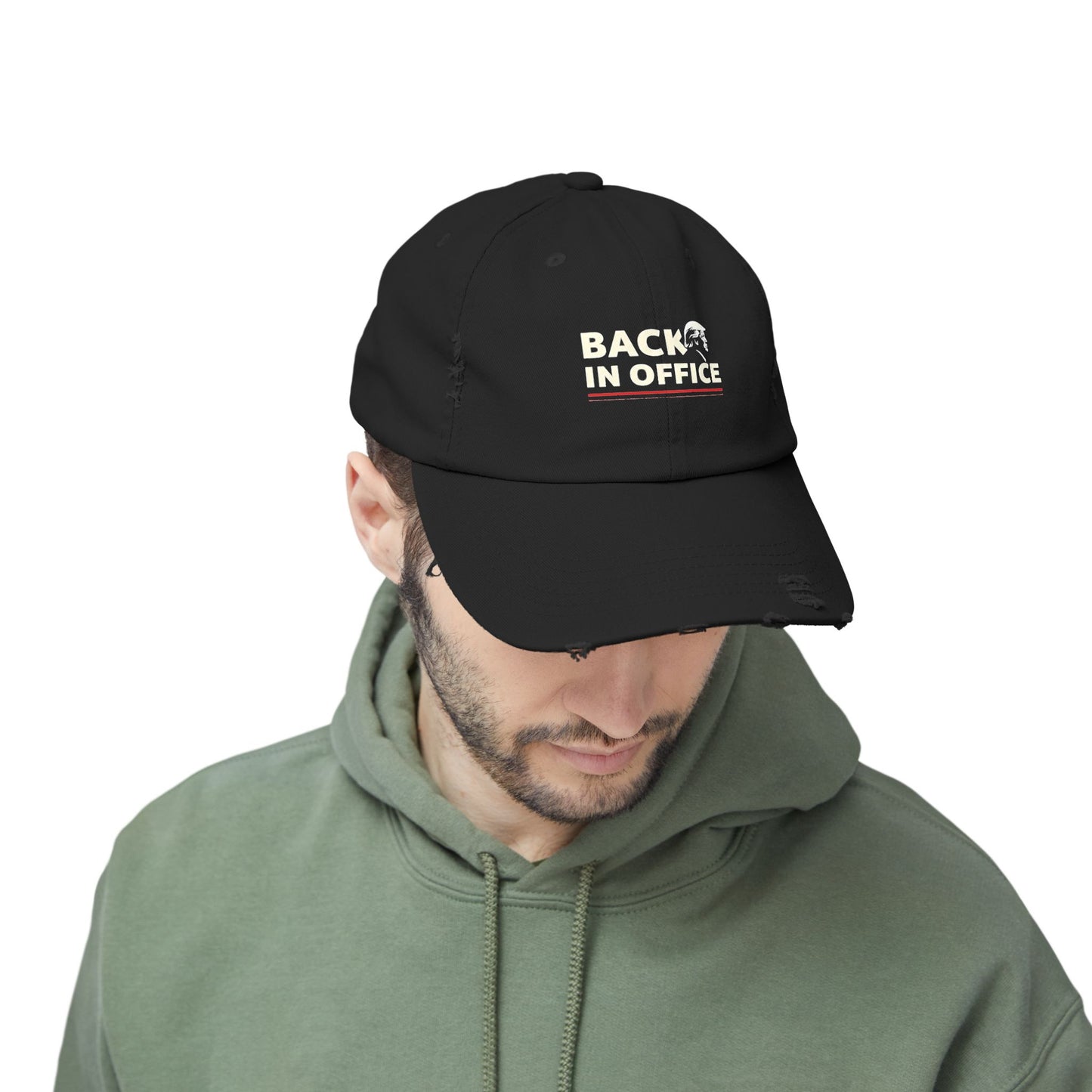 Back in Office Distressed Cap